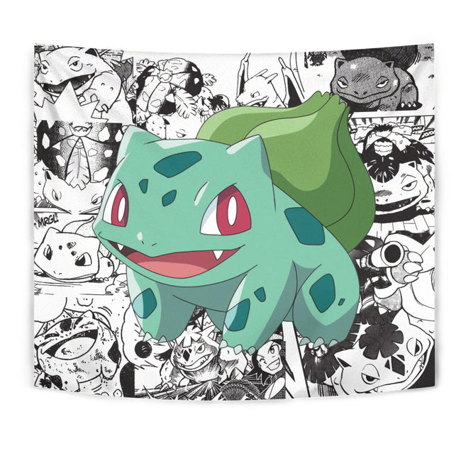 Bulbasaur Tapestry Custom Pokemon Manga Anime Room Decor 1 - PerfectIvy