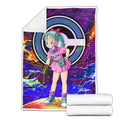 Bulma Fleece Blanket Custom Dragon Ball Anime Galaxy Style 2 - PerfectIvy