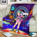 Bulma Fleece Blanket Custom Dragon Ball Anime Galaxy Style 3 - PerfectIvy