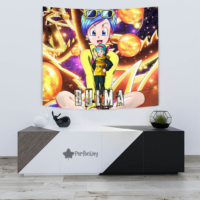 Bulma Tapestry Custom Dragon Ball Anime Home Decor 3 - PerfectIvy