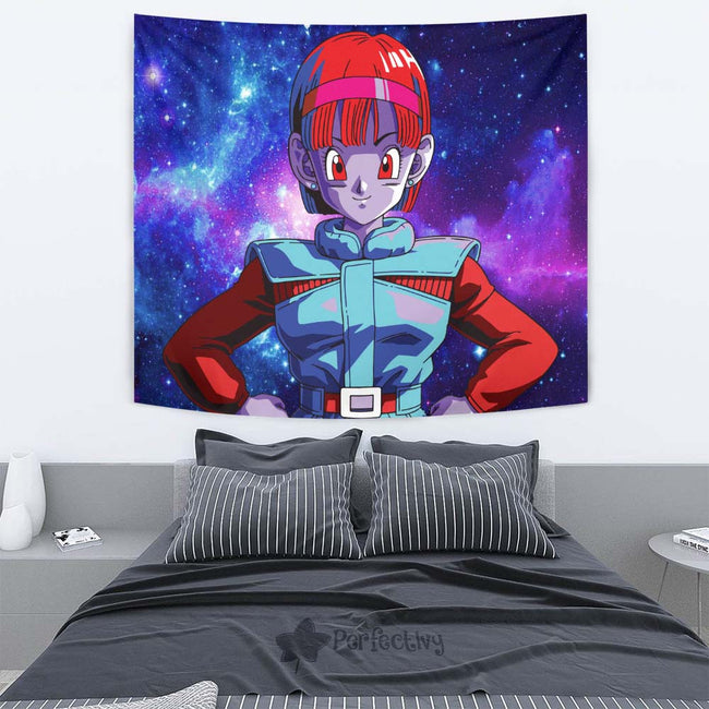 Bulma Tapestry Custom Dragon Ball Anime Room Wall Decor 2 - PerfectIvy