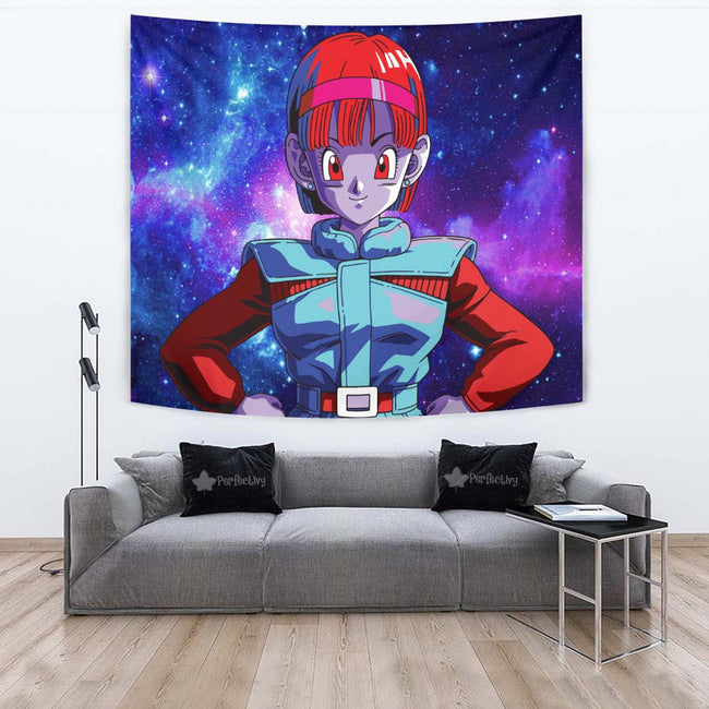 Bulma Tapestry Custom Dragon Ball Anime Room Wall Decor 4 - PerfectIvy