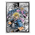 Caesar Zeppeli Blanket Fleece Custom JJBA Anime Bedding 1 - PerfectIvy