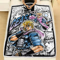Caesar Zeppeli Blanket Fleece Custom JJBA Anime Bedding 2 - PerfectIvy
