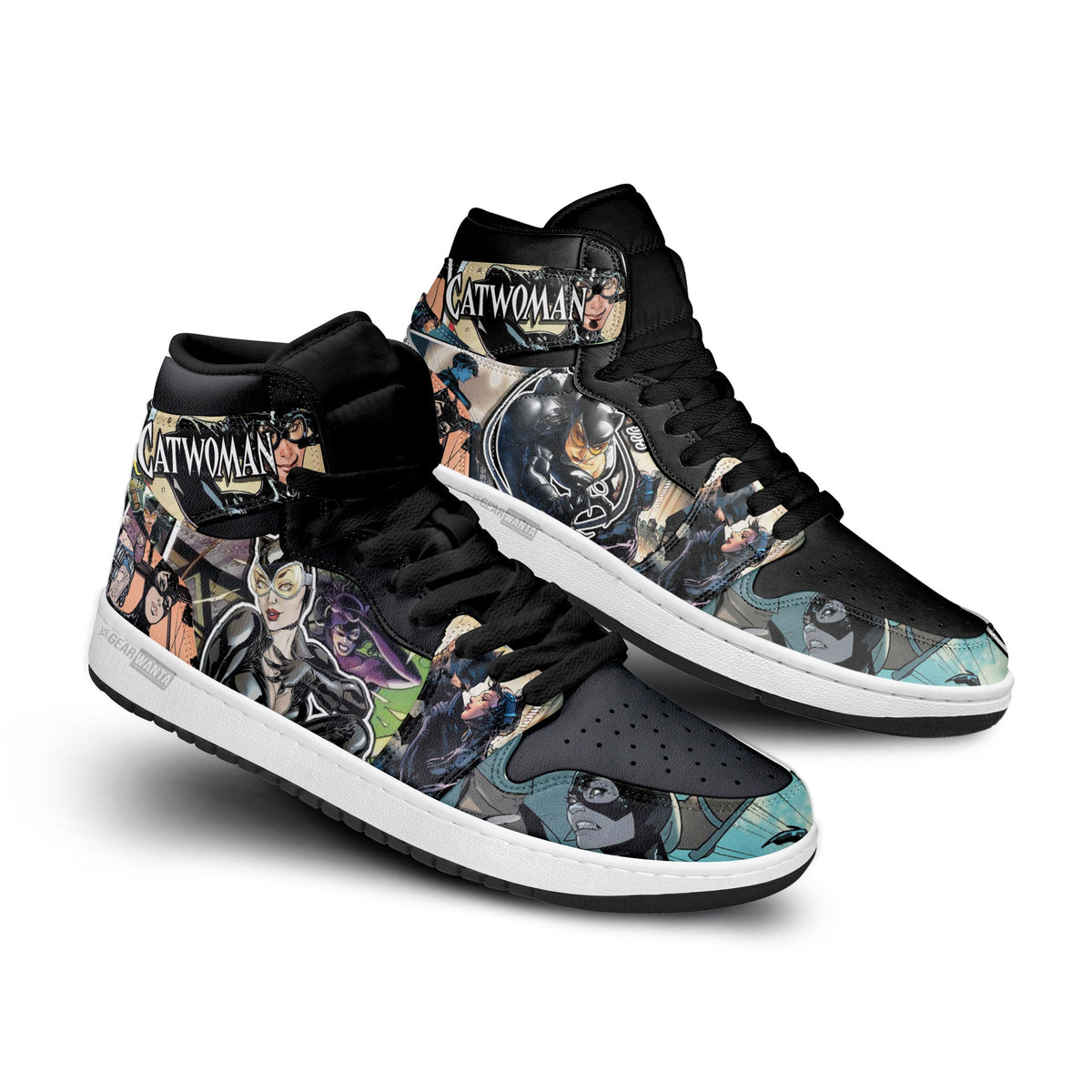 Catwoman Shoes Custom Comic Sneakers Perfectivy