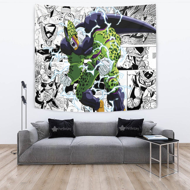 Cell 2nd Form Tapestry Custom Dragon Ball Anime Manga Room Decor 2 - PerfectIvy