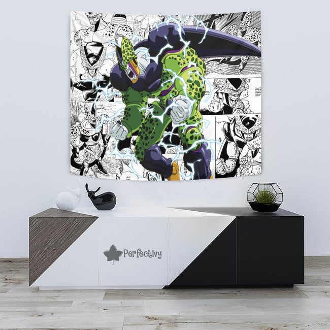 Cell 2nd Form Tapestry Custom Dragon Ball Anime Manga Room Decor 3 - PerfectIvy