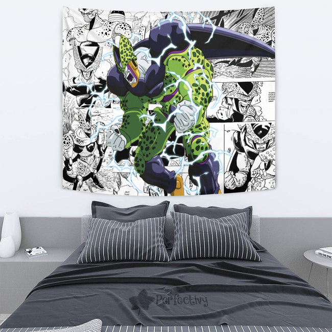 Cell 2nd Form Tapestry Custom Dragon Ball Anime Manga Room Decor 4 - PerfectIvy
