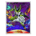 Cell Fleece Blanket Custom Dragon Ball Anime Galaxy Style 1 - PerfectIvy