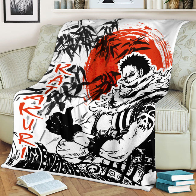 Charlotte Katakuri Blanket Custom One Piece Manga Anime Bedding 1 - PerfectIvy