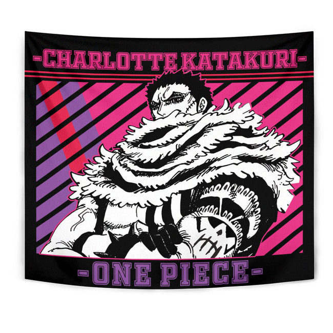 Charlotte Katakuri Tapestry Custom One Piece Anime Bedroom Living Room Home Decoration 1 - PerfectIvy