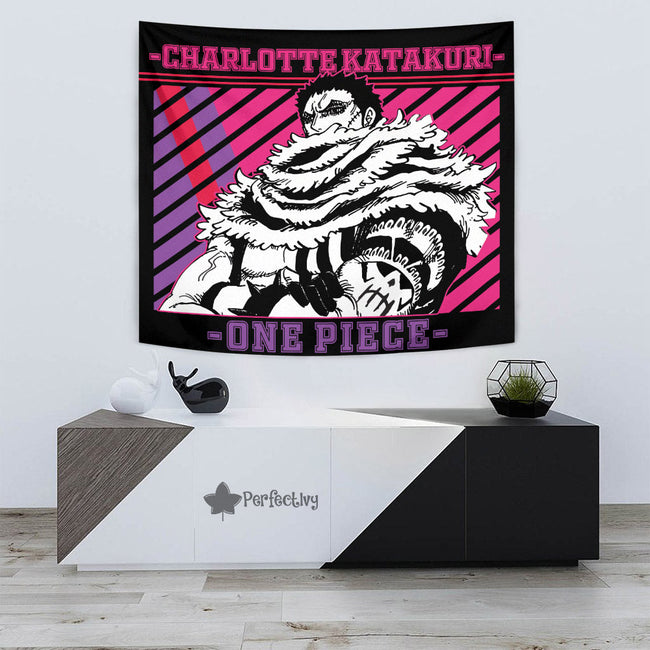Charlotte Katakuri Tapestry Custom One Piece Anime Bedroom Living Room Home Decoration 3 - PerfectIvy