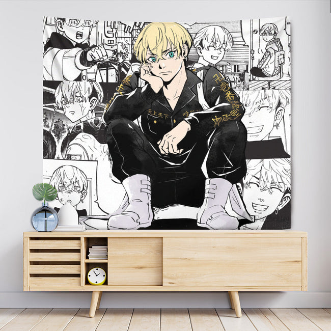 Chifuyu Matsuno Tapestry Custom Tokyo Revengers Manga Anime Room Decor 2 - PerfectIvy