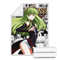 Code Geass C.C. Blanket Fleece Custom Anime Manga Bedding Room 3 - PerfectIvy