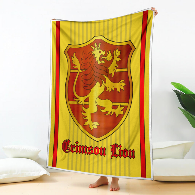 Crimson Lion Magic Knights Blanket Custom Black Clover Anime Bedding 2 - PerfectIvy