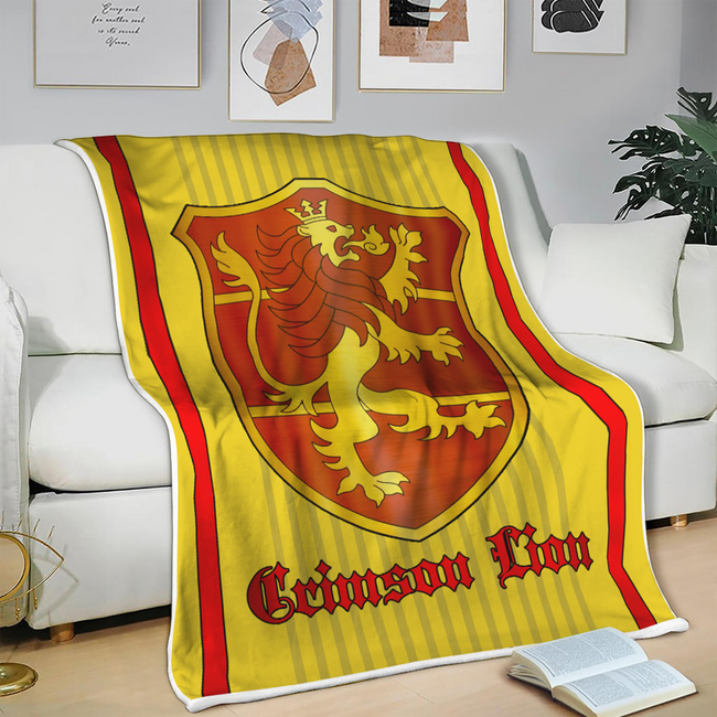 Crimson Lion Magic Knights Blanket Custom Black Clover Anime Bedding 3 - PerfectIvy