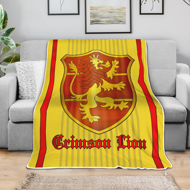 Crimson Lion Magic Knights Blanket Custom Black Clover Anime Bedding 4 - PerfectIvy