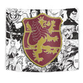 Crimson Lion Tapestry Custom Black Clover Anime Manga Room Wall Decor 1 - PerfectIvy