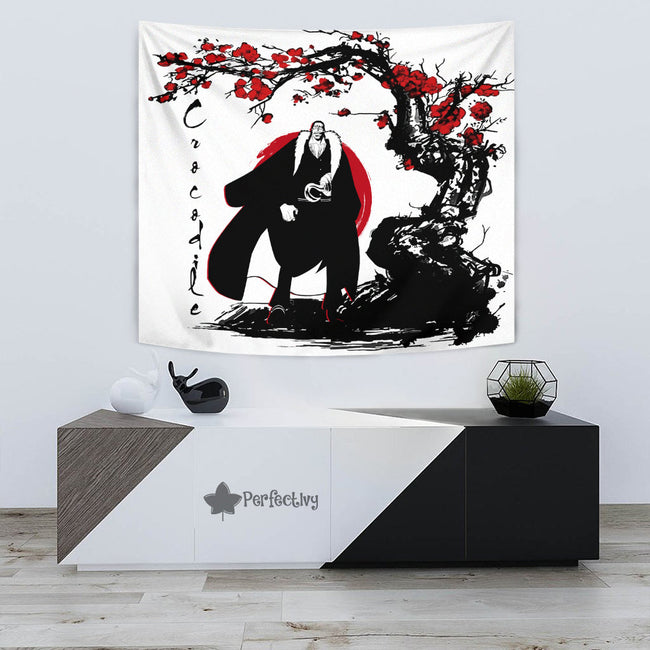 Crocodile Tapestry Custom One Piece Anime Bedroom Living Room Home Decoration 3 - PerfectIvy