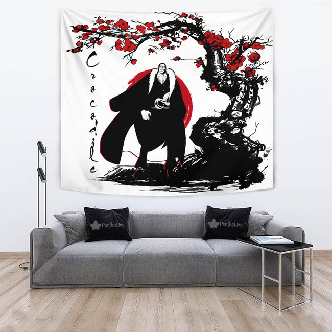 Crocodile Tapestry Custom One Piece Anime Bedroom Living Room Home Decoration 4 - PerfectIvy