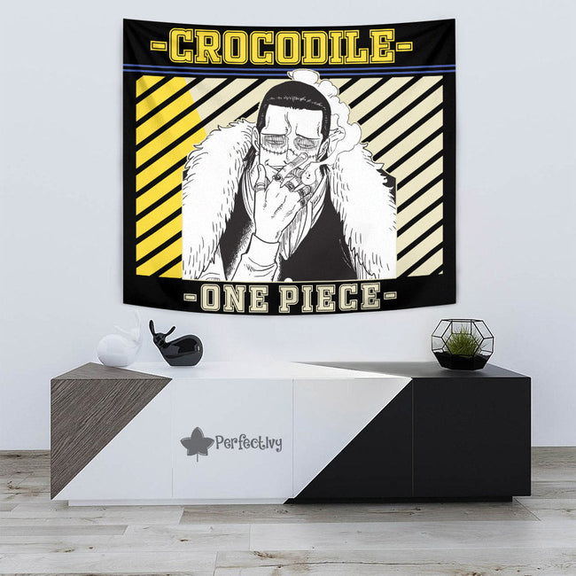 Crocodile Tapestry Custom One Piece Anime Home Room Wall Decor 3 - PerfectIvy