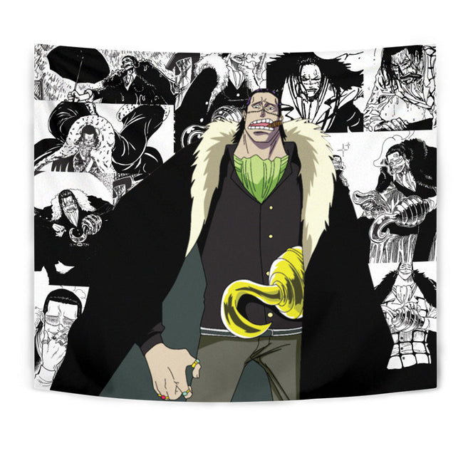 Crocodile Tapestry Custom One Piece Anime Manga Room Wall Decor 1 - PerfectIvy