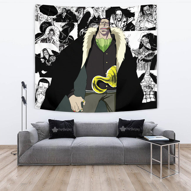 Crocodile Tapestry Custom One Piece Anime Manga Room Wall Decor 2 - PerfectIvy
