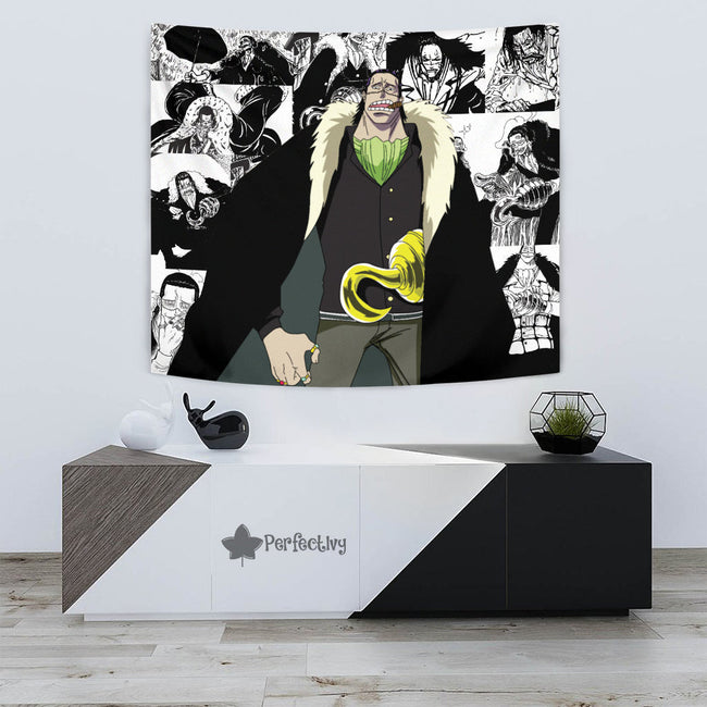 Crocodile Tapestry Custom One Piece Anime Manga Room Wall Decor 3 - PerfectIvy