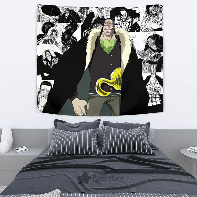 Crocodile Tapestry Custom One Piece Anime Manga Room Wall Decor 4 - PerfectIvy