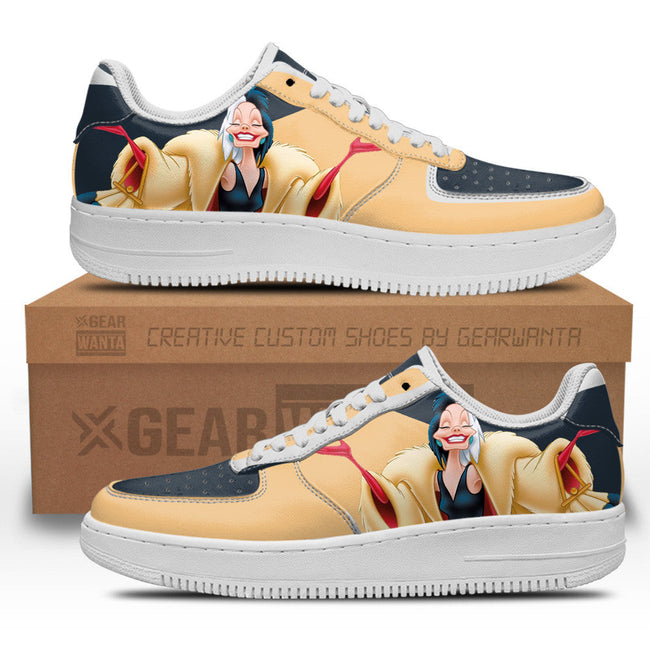Cruella De Vil 101 Dalmatians Custom Sneakers LT06 1 - PerfectIvy