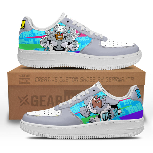 Cycborg Sneakers Custom Teen Titan Go Cartoon Shoes 2 - PerfectIvy