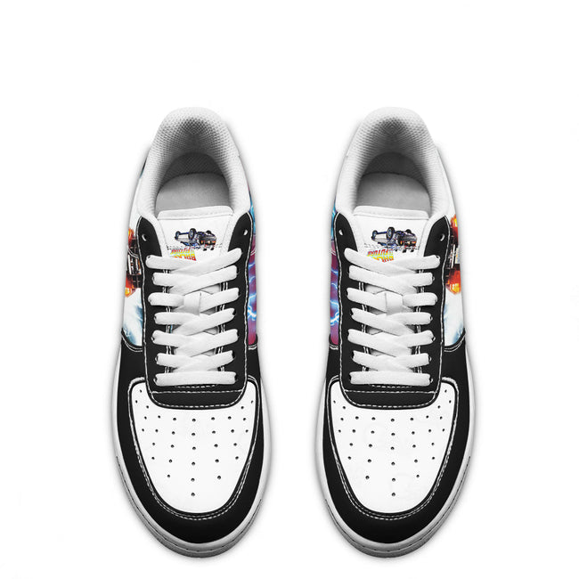 DMC-12 Delorean Back To The Future Custom Sneakers QD11 4 - PerfectIvy