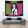 Daki Tapestry Custom Demon Slayer Anime Home Wall Decor For Bedroom Living Room 4 - PerfectIvy