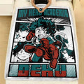 Deku Midoriya Izuku Blanket Fleece Custom My Hero Academia Anime Bedding 2 - PerfectIvy