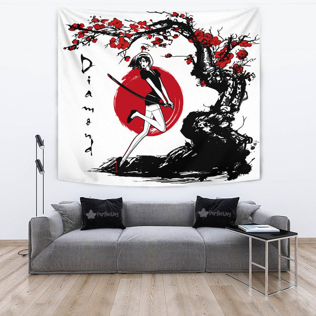 Diamond Tapestry Custom Japan Style Land of the Lustrous Anime Home Wall Decor For Bedroom Living Room 4 - PerfectIvy
