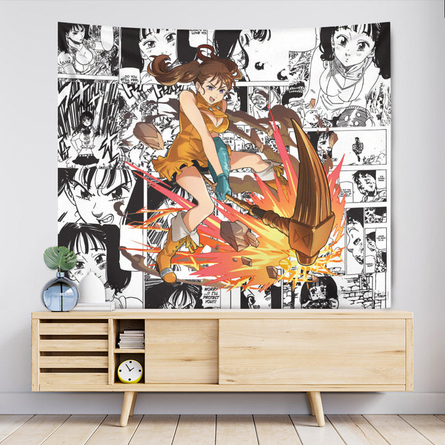 Diane Tapestry Custom Seven Deadly Sins Manga Anime Room Decor 1 - PerfectIvy