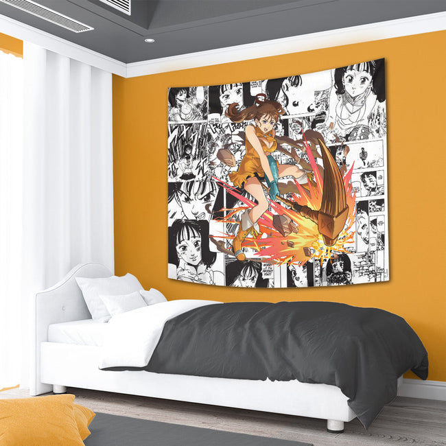 Diane Tapestry Custom Seven Deadly Sins Manga Anime Room Decor 4 - PerfectIvy