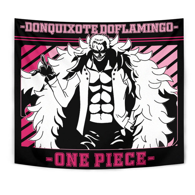 Donquixote Doflamingo Tapestry Custom One Piece Anime Room Wall Decor 1 - PerfectIvy