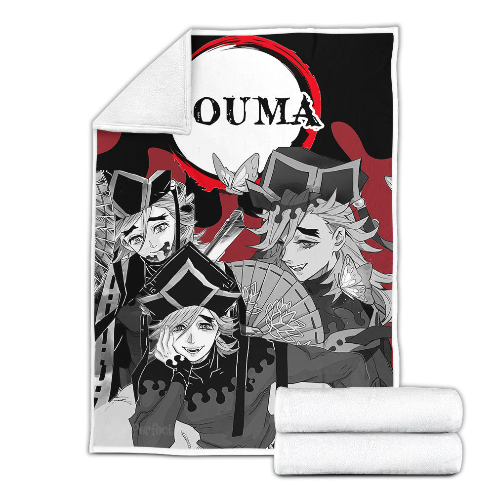 Douma Fleece Blanket Custom Demon Slayer Anime Uniform Mix Manga Style –  Perfectivy