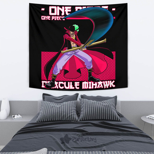 Dracule Mihawk Tapestry Custom One Piece Anime Home Decor 4 - PerfectIvy