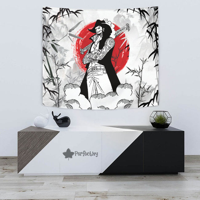 Dracule Mihawk Tapestry Custom One Piece Anime Room Decor 3 - PerfectIvy