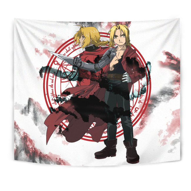 Edward Elric Tapestry Custom Fullmetal Alchemist Anime Home Wall Decor For Bedroom Living Room 1 - PerfectIvy