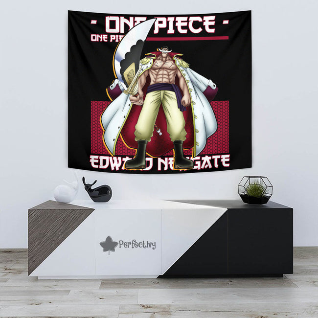 Edward Newgate Whitebeard Tapestry Custom One Piece Anime Room Decor 2 - PerfectIvy