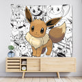 Eevee Tapestry Custom Pokemon Manga Anime Room Decor 2 - PerfectIvy