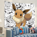 Eevee Tapestry Custom Pokemon Manga Anime Room Decor 4 - PerfectIvy