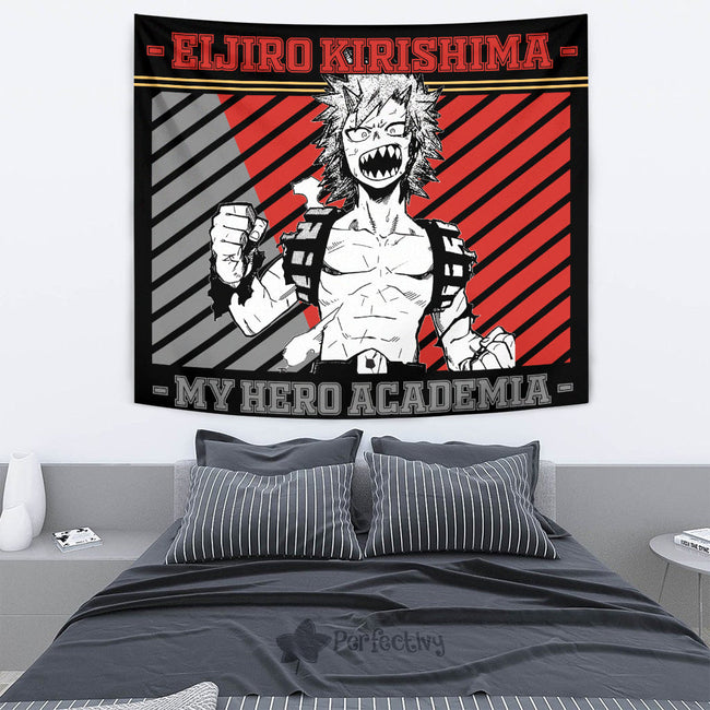 Eijiro Kirishima Tapestry Custom My Hero Academia Anime Home Wall Decor For Bedroom Living Room 2 - PerfectIvy