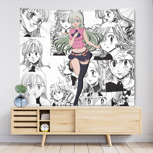 Elizabeth Liones Tapestry Custom Seven Deadly Sins Manga Anime Room Decor 2 - PerfectIvy
