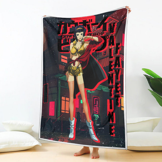 Faye Valentine Blanket Custom Cowboy Bebop Anime Bedding 2 - PerfectIvy