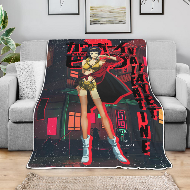 Faye Valentine Blanket Custom Cowboy Bebop Anime Bedding 4 - PerfectIvy