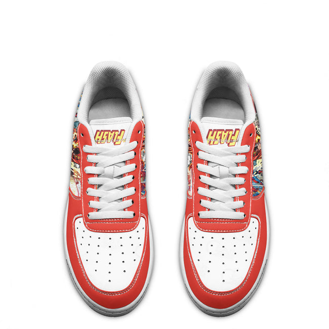 Flash Sneakers Custom Superhero Comic Shoes 3 - PerfectIvy